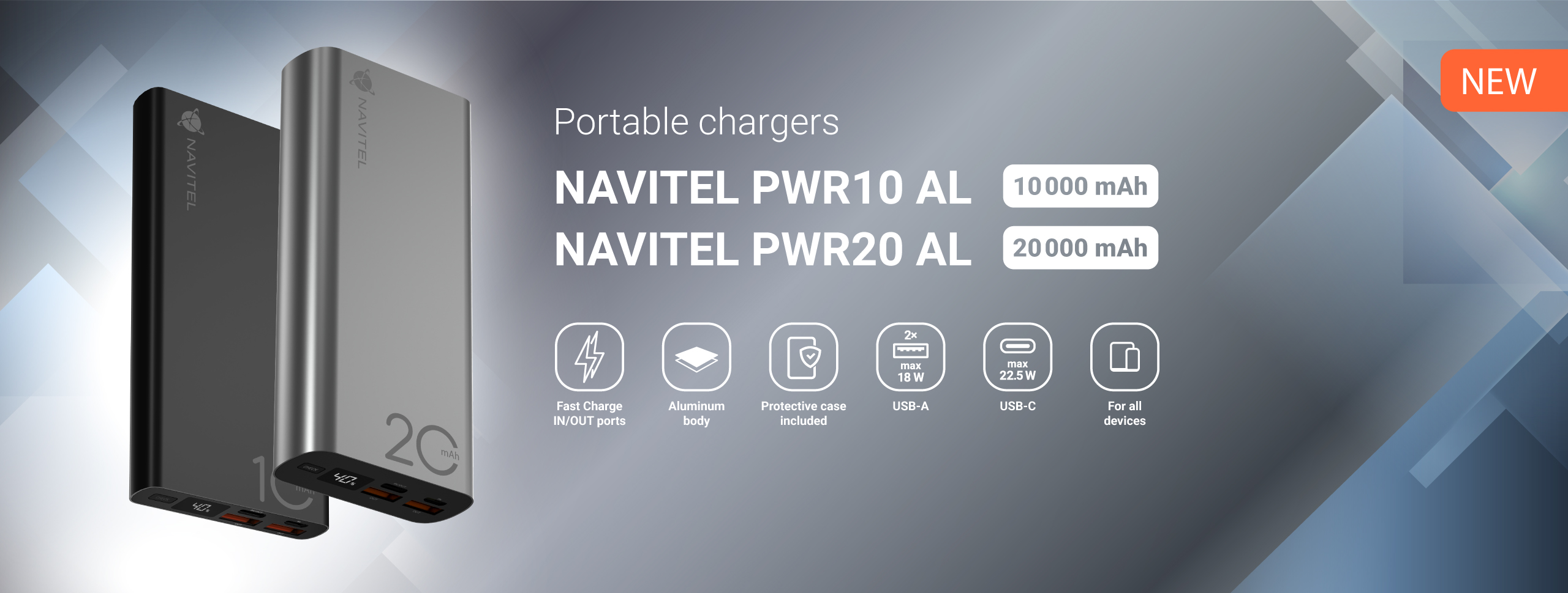 New devices from NAVITEL: chargers and powerbanks