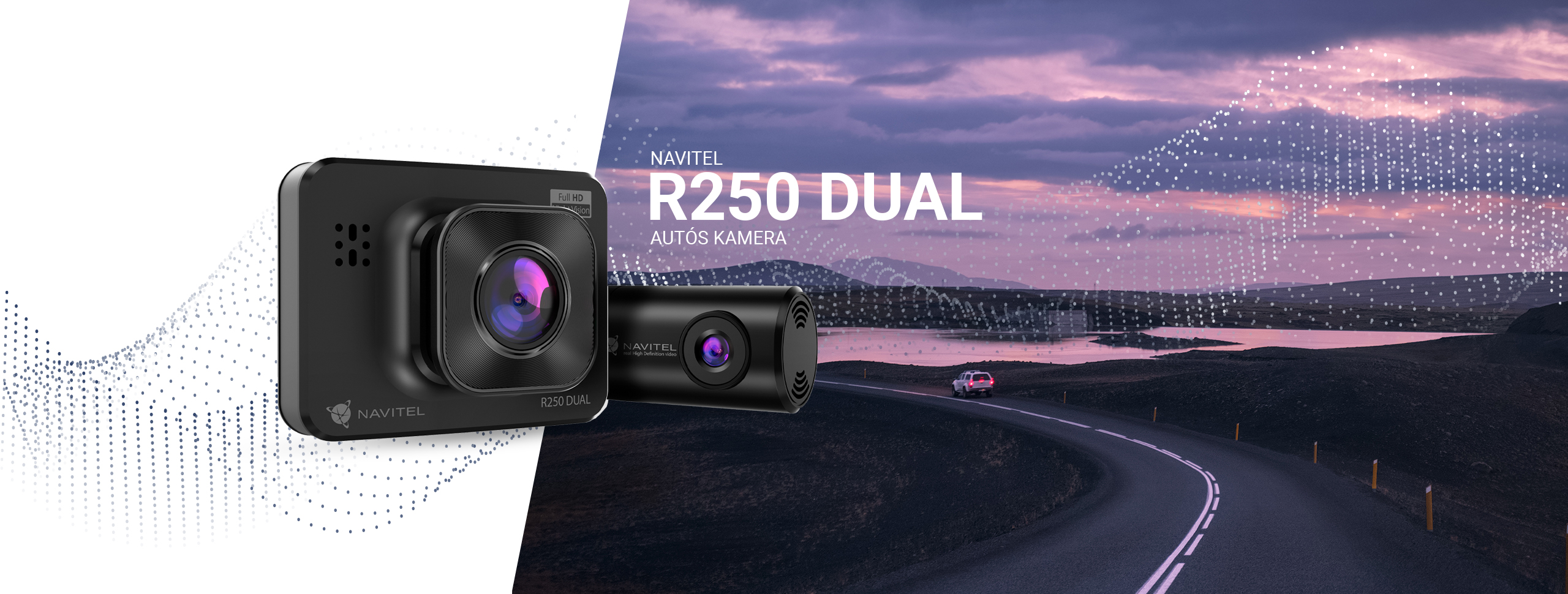 NAVITEL DVR R250 DUAL szélvédőkamera NAVITEL DVR R250 DUAL szélvédőkamera