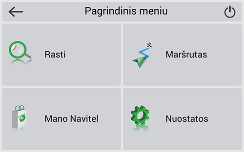 Navitel Navigator. Danija, Suomija, Islandija, Norvegija, Švedija