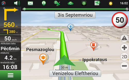 Navitel Navigator. Grieķija
